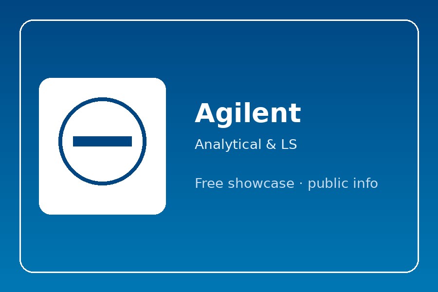 Agilent 产品展示创意图（免费展示）