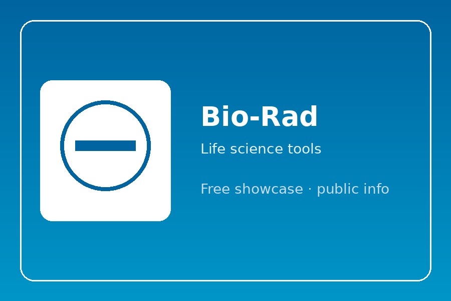 Bio-Rad 产品展示创意图（免费展示）